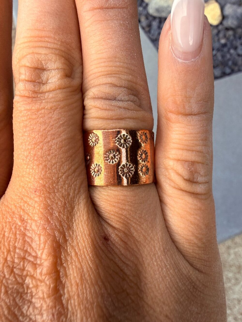 Copper Cigar Band Ring | Size 7